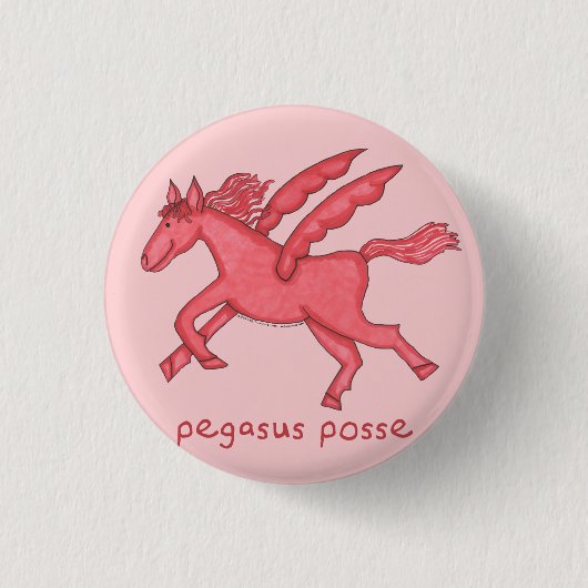 Pegasus Posse 1-1/4-inch Ronde Button 3,2 Cm (Voorkant)