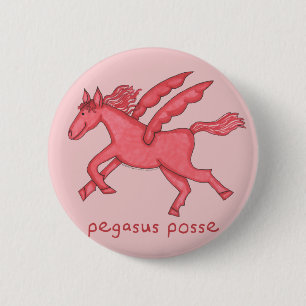 Pegasus Posse 2-1/4-inch Ronde Button 5,7 Cm