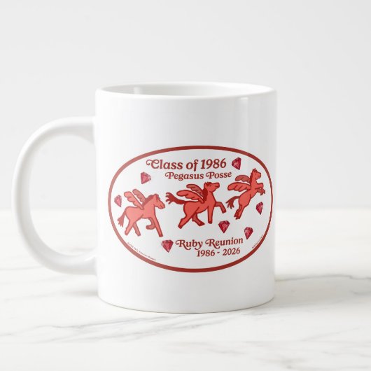 Pegasus Posse Ruby Reünie Grote Koffiekop (Links)