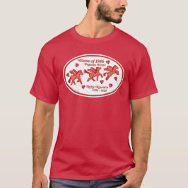 Pegasus Posse Ruby Reünie t-shirt (Kardinaalrood)