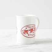 Pegasus Posse Ruby Reunion Bone China  Porselein Kop (Voorkant rechts)