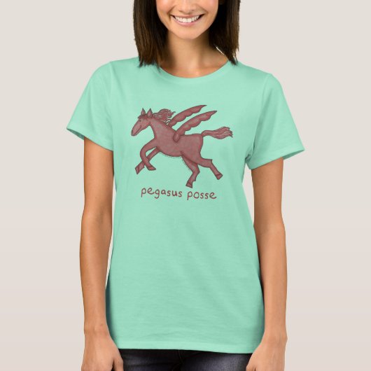 Pegasus Posse Women's Ringer T-shirt (Voorkant)