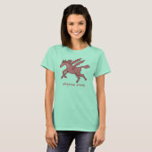 Pegasus Posse Women's Ringer T-shirt (Voorkant volledig)