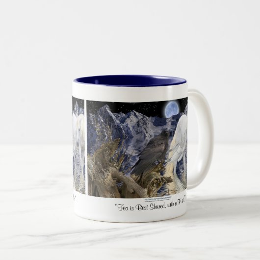 PEGASUS & RAVEN FRIEND Fantasy Art Mok (Voorkant rechts)