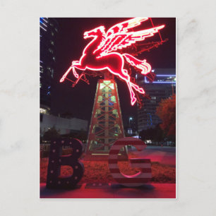Pegasus Red Flying Horse in Dallas Briefkaart