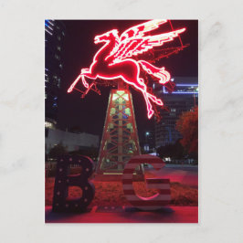 Pegasus Red Flying Horse in Dallas Briefkaart