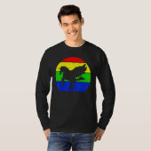 Pegasus Retro Pegasus Animal Silhouette 80 T-shirt (Voorkant volledig)