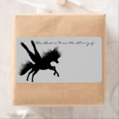 Pegasus Silhouette Bookplaat Etiket (Insitu)