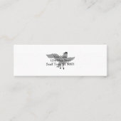 Pegasus silhouette - Kies achtergrondkleur Mini Visitekaartje (Voorkant)