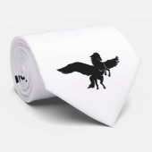 Pegasus silhouette - Kies achtergrondkleur Stropdas (Opgerold)