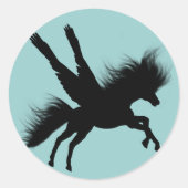 Pegasus Silhouette Sticker (Voorkant)