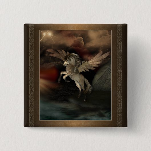 Pegasus Square Button (Voorkant)