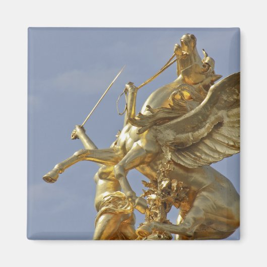Pegasus-standbeeld bij de Pont Alexander III-brug Magneet (Voorkant)
