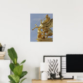 Pegasus-standbeeld bij de Pont Alexander III-brug Poster (Thuiskantoor)