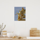 Pegasus-standbeeld bij de Pont Alexander III-brug Poster (Keuken)