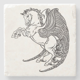 pegasus stenen onderzetter