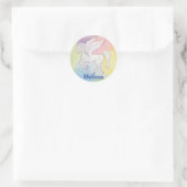Pegasus sticker met kindernaam (Tas)