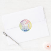 Pegasus sticker met kindernaam (Envelop)