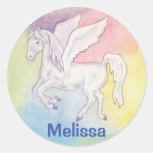 Pegasus sticker met kindernaam