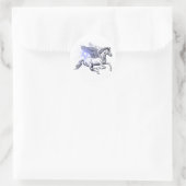 Pegasus-Sticker Ronde Sticker (Tas)