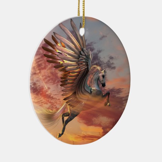Pegasus Sunset Horse Ornament (Rechts)