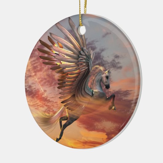 Pegasus Sunset Horse Ornament (Links)