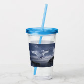 Pegasus tijdens de vlucht acryl drinkbeker (Achterkant)