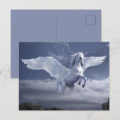 Pegasus tijdens de vlucht briefkaart (Voorkant / Achterkant)