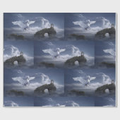 Pegasus tijdens de vlucht cadeaupapier (Vlak)