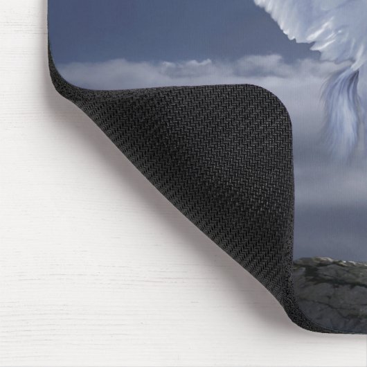 Pegasus tijdens de vlucht muismat (Hoek)