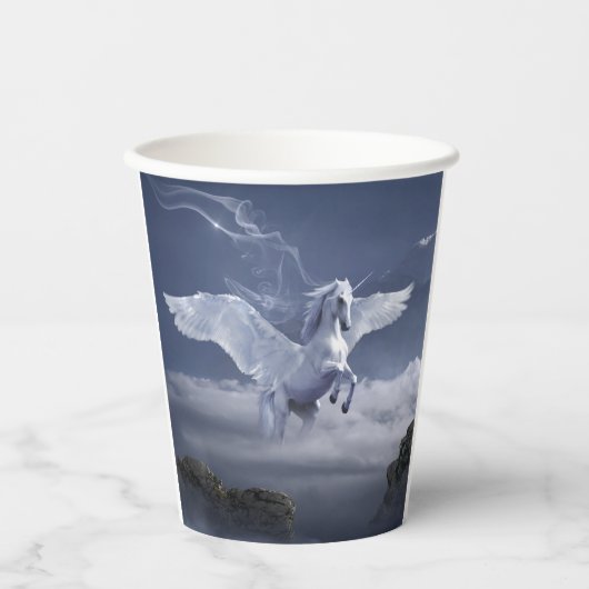 Pegasus tijdens de vlucht papieren bekers (Voorkant)