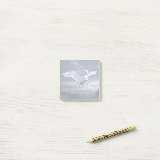 Pegasus tijdens de vlucht post-it® notes (Op bureau)