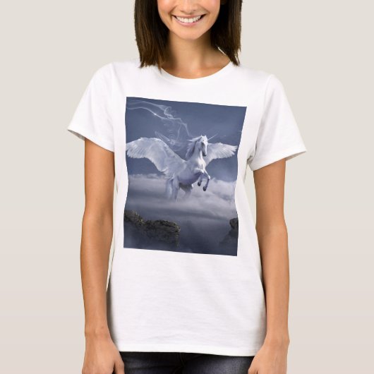 Pegasus tijdens de vlucht t-shirt (Voorkant)