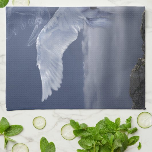 Pegasus tijdens de vlucht theedoek (Gevouwen)