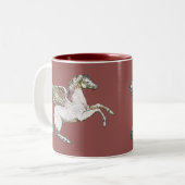 Pegasus Tweekleurige Koffiemok (Voorkant links)