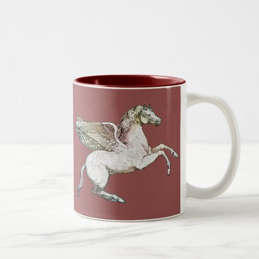 Pegasus Tweekleurige Koffiemok (Rechts)