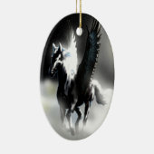 Pegasus van de maan keramisch ornament (Rechts)
