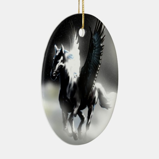 Pegasus van de maan keramisch ornament (Rechts)