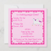 Pegasus Verjaardag  Kaart (Achterkant)