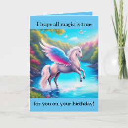 Pegasus Verjaardag Kaart