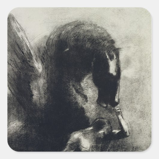 Pegasus Vierkante Sticker (Voorkant)