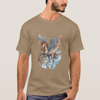 Pegasus Vleugelpaarden Mythologie Fantasie Kunst T-shirt