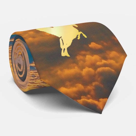 Pegasus vliegend naar het Stropdas Sunrise (Opgerold)