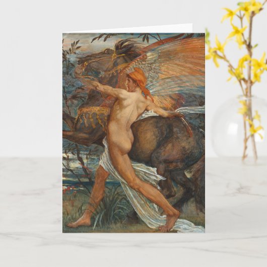 Pegasus | Walter Crane Kaart (Gele Bloem)