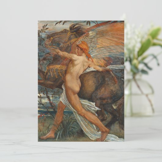 Pegasus | Walter Crane Kaart (Staand voorkant)