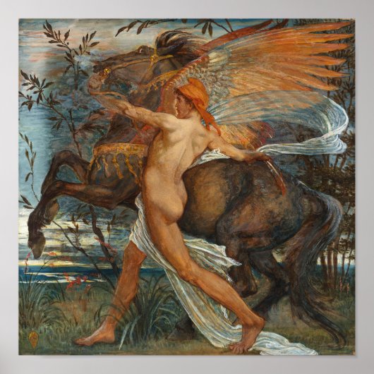 Pegasus | Walter Crane Poster (Voorkant)