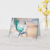 Pegasus Wenskaart & envelop, u past het aan! Kaart (Gele Bloem)