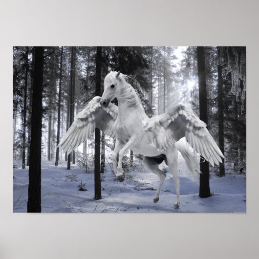 Pegasus Winged Flying Horse Poster (Voorkant)