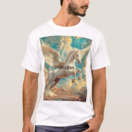 Pegasus Winged Horse Mythology T-shirt (Voorkant)