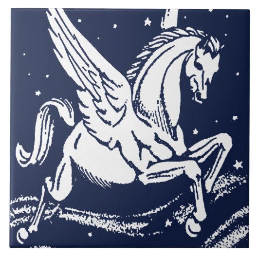  Pegasus Winged Horse Tegeltje (Voorkant)